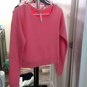 Suoer soft crop sweatshirt